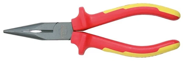 Pince à bec demi-ronds longueur isolé 1000V KS TOOLS poignée bi-composants – 117.1117