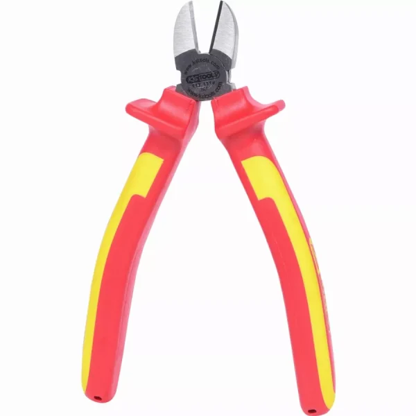 Pince coupante diagonale isolée 1000V poignées bi-composants 6″ KS TOOLS – L.100 mm – 117.1119