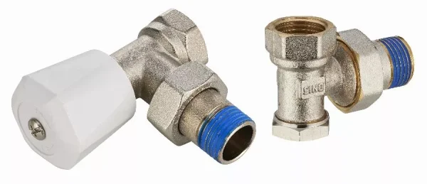 Kit robinet de radiateur manuel équerre mâle M1/2′ (15×21) + coude de réglage mâle M1/2′ (15×21) NOYON & THIEBAULT – 803577