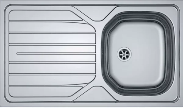 Évier inox à encastrer FRANKE – 1C/1E REL 611- 860×500 mm – 897666