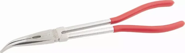 Pince bec demi rond coude extra longue SAM – 23928CP