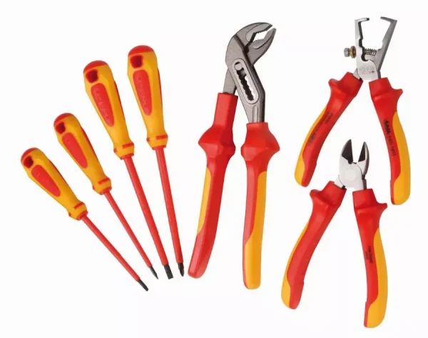 Jeu de 7 outils isoles 1000 volts 3 pinces + 4 tournevis vde SAM – ZTBPJ7