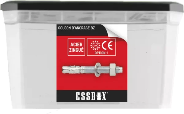 Goujon ESSBOX SCELL-IT ancrage – ØM8 mm x 130 mm – Boite de 50 – EX-92051108130