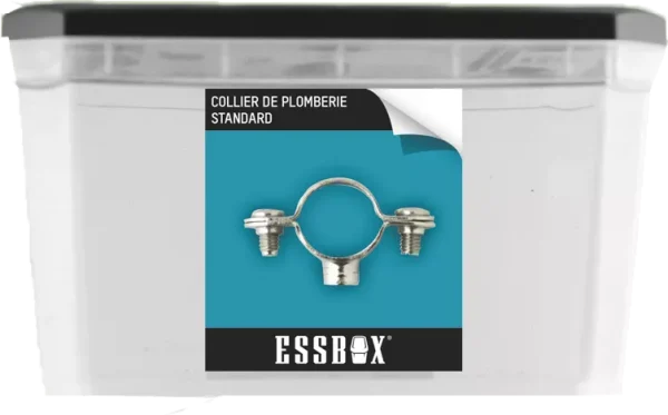 Collier de plomberie ESSBOX SCELL-IT Simple standard Ø 32 mm – Ø7 mm x 150 mm – Boite de 50 – EX-93201132