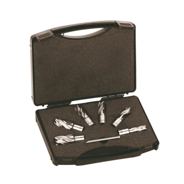 Coffret de 6 Trépans HSS MILWAUKEE – arbre Ø 19 mm Weldon – Ø14 à Ø24 mm – en coffret plastique – 4932372533