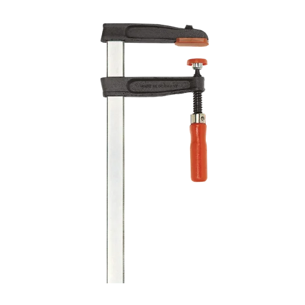 Presse à vis fonte et acier TGR – BESSEY – poignée bois – serrage 200 mm – saillie 80 mm – Rail 25×6 mm – TGR20B8