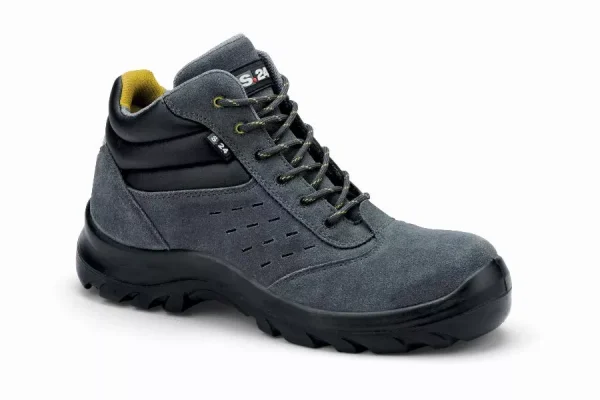 Chaussures de sécurité S24 COPA S1P – Croute de cuir velours gris – 5702