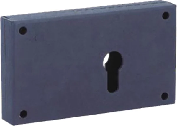 Boîtier pêne dormant réversible PE + Gâche THIRARD 140×82 mm – axe 56 – 9771