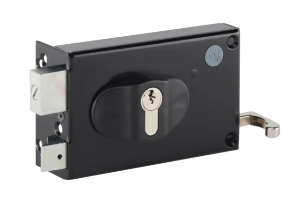 Serrure en applique horizontale – Réglable 52/60 mm – Tirage Gauche – Cylindre euro – ND10 9770