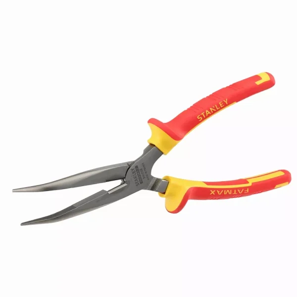 Pince à bec demi-rond long coudé isolée 1000V STANLEY 200 mm – 0-84-008