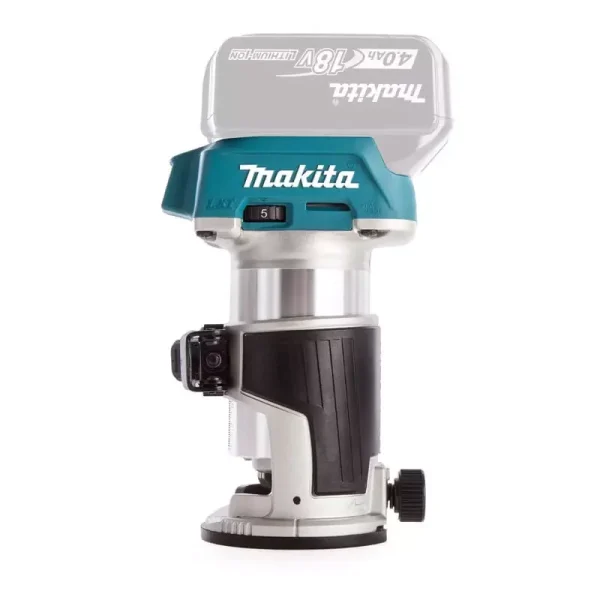 Affleureuse sans fil 18V LXT – MAKITA – sans batterie; ni chargeur – avec accessoires – MakPac – DRT50ZJX3