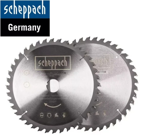 Coffret en aluminium de 2 lames; 40 dents multifonctions Scheppach – 216mm – 7901201706
