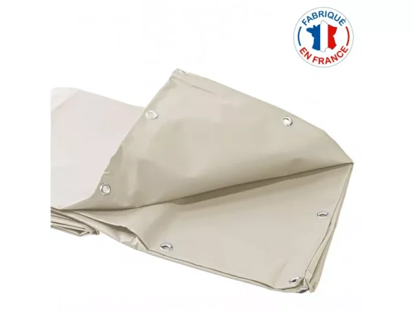 Bâche PVC Pergola 680 Gr/M² TECPLAST Ivoire 2.5 x 3.5 m – PR1438