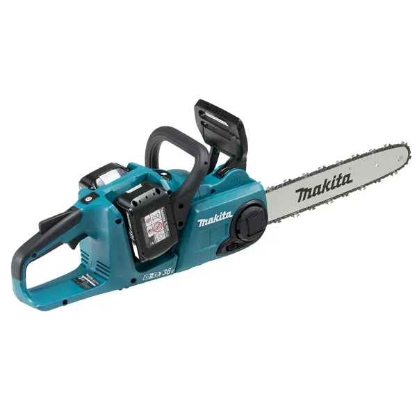 Tronçonneuse 36V (2x18V) LXT 35 cm – MAKITA – avec 2 batteries 18V 3.0Ah – chargeur rapide – DUC353RF2