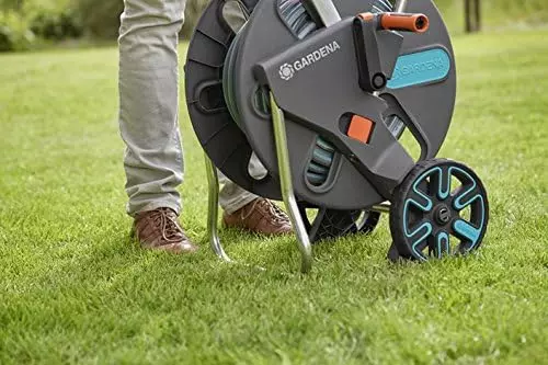 Dévidoir sur roue CleverRoll L Easy équipé; enrouleur de tuyau – 30 m – GARDENA – 18522-26