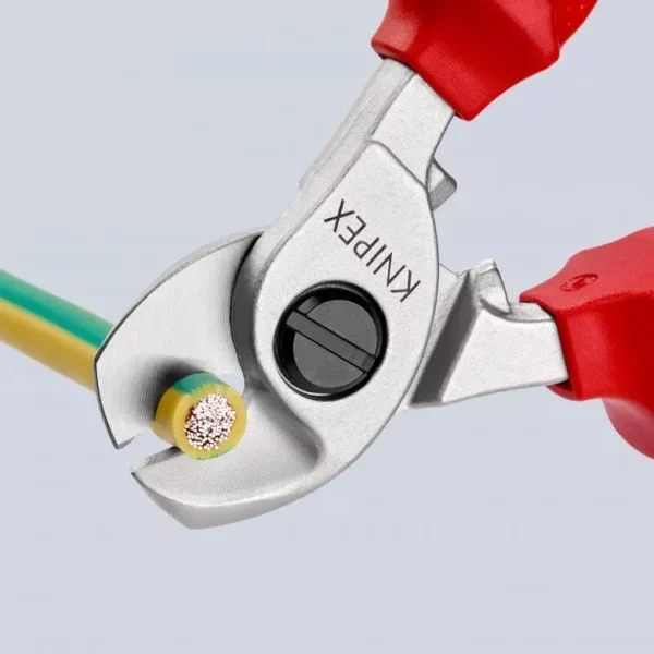 Coupe-câbles KNIPEX à double tranchants – Isolés 1000 V – Ø 15 mm – 95 16 165