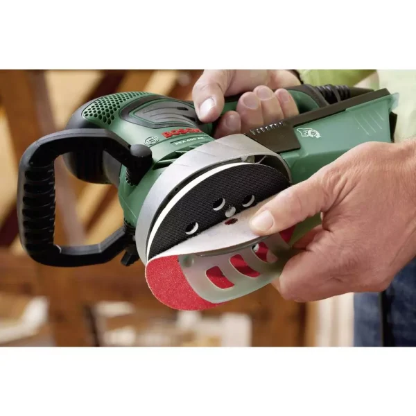 Ponceuse excentrique PEX 400 AE – 350W – BOSCH – avec accessoires – coffret – 06033A4000