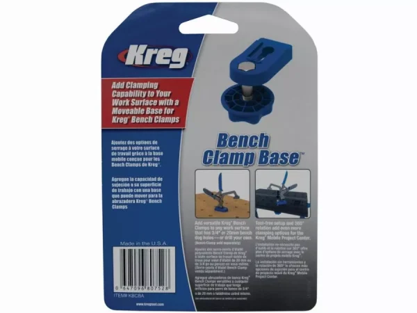 Base de serrage KREG pour établi – KBCBA