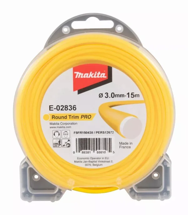 Bobine fil rond Ø3 mm x 15 m MAKITA pour débroussailleuses – E-02836