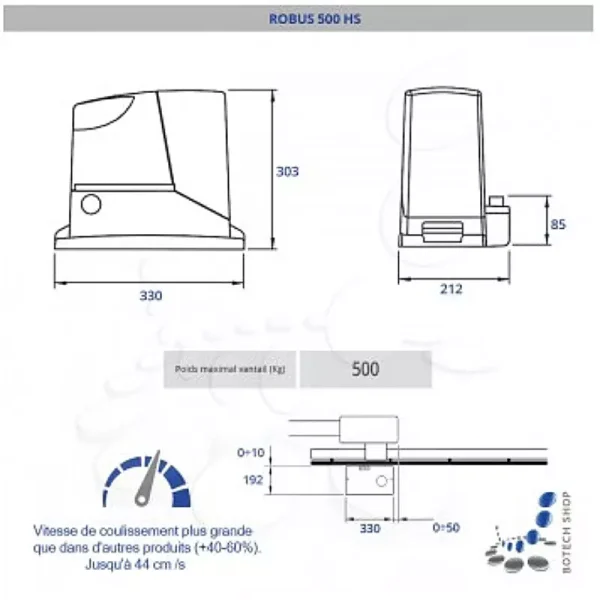 Kit Robuskit 250 HiSpeed – NICE – RB250HSBDKCE