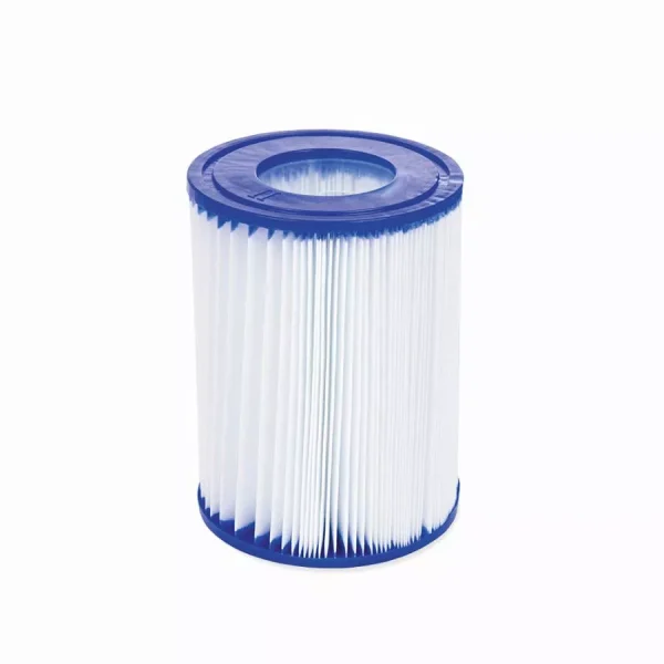 Piscine Fast Set ronde 457×107 cm motif rotin gris BESTWAY – 57372