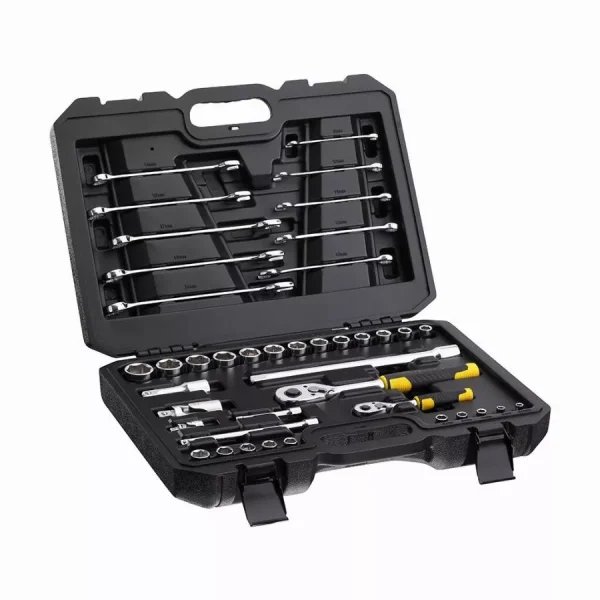 Coffret de douilles 1/4″ et 1/2″ + Clés mixtes STANLEY – 41 pièces – STMT82832-1