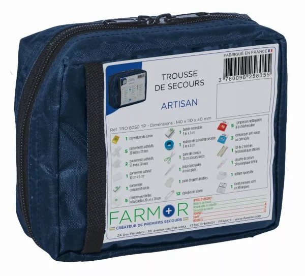 Trousse de secours FARMOR 2/4 personnes – TRO8050TP